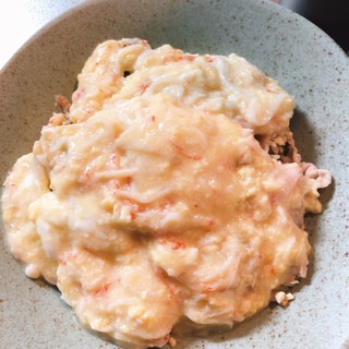 かに玉あんかけチャーハン